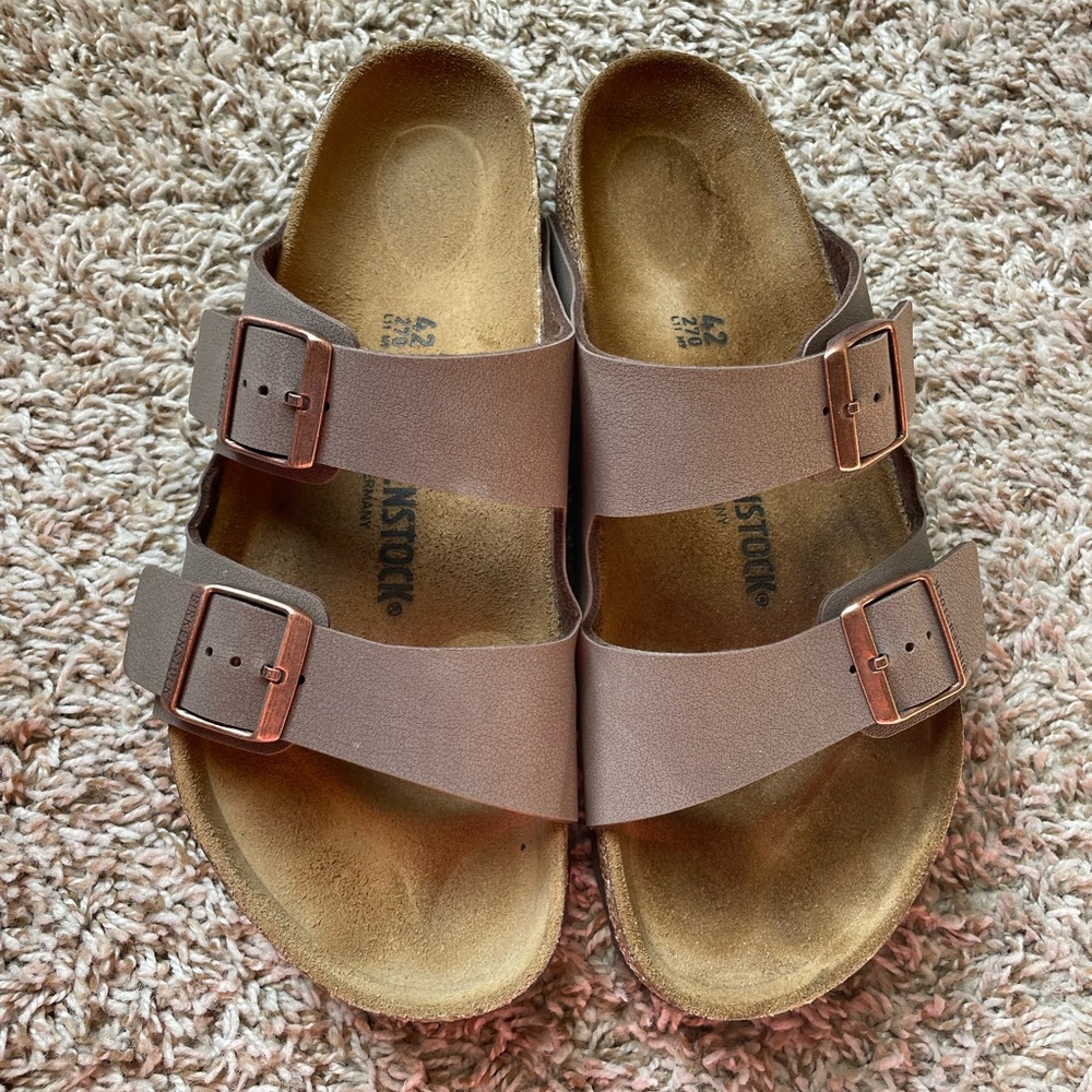 Birkenstock Men’s Arizona Birkibuc — Mocha